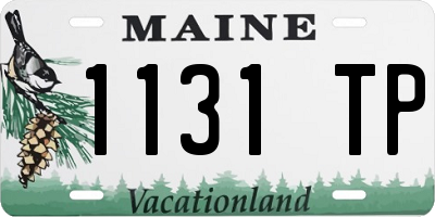 ME license plate 1131TP