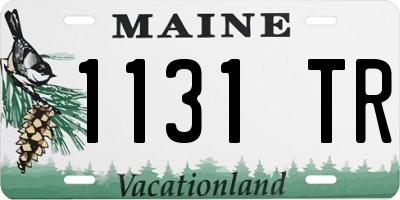 ME license plate 1131TR