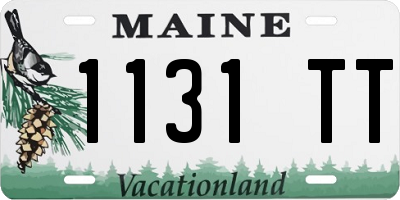 ME license plate 1131TT