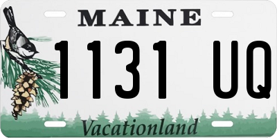 ME license plate 1131UQ