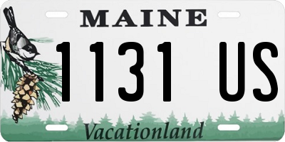 ME license plate 1131US