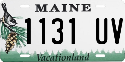 ME license plate 1131UV