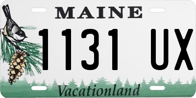 ME license plate 1131UX