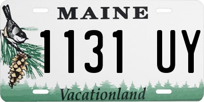 ME license plate 1131UY