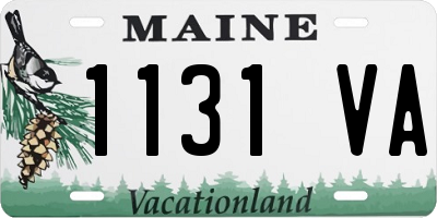 ME license plate 1131VA