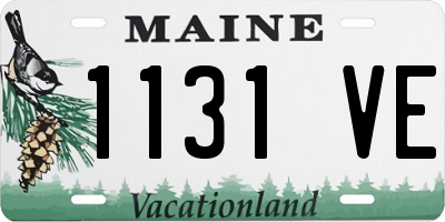 ME license plate 1131VE