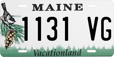 ME license plate 1131VG