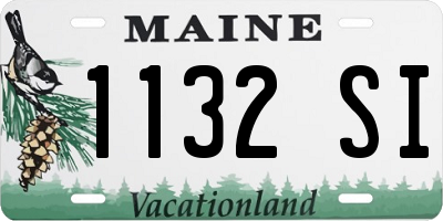 ME license plate 1132SI