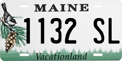 ME license plate 1132SL