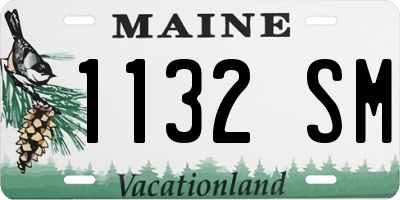 ME license plate 1132SM