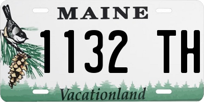 ME license plate 1132TH