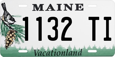 ME license plate 1132TI