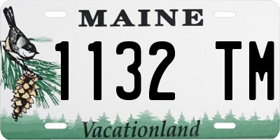 ME license plate 1132TM