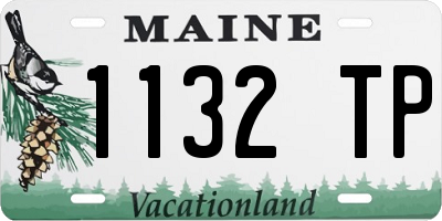 ME license plate 1132TP