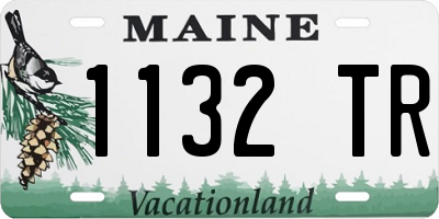 ME license plate 1132TR