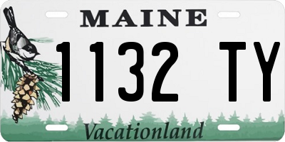ME license plate 1132TY