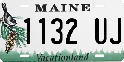 ME license plate 1132UJ