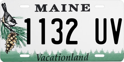 ME license plate 1132UV