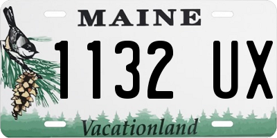 ME license plate 1132UX