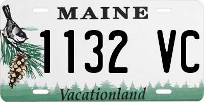 ME license plate 1132VC