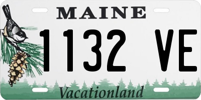 ME license plate 1132VE