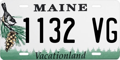 ME license plate 1132VG