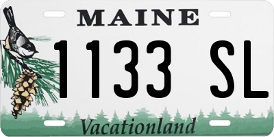 ME license plate 1133SL