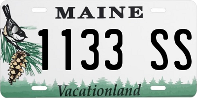 ME license plate 1133SS