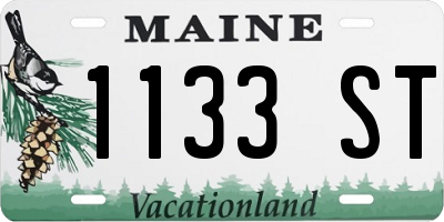 ME license plate 1133ST