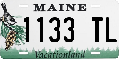 ME license plate 1133TL