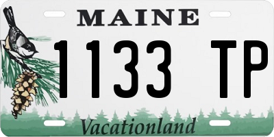 ME license plate 1133TP