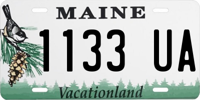 ME license plate 1133UA