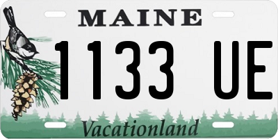 ME license plate 1133UE