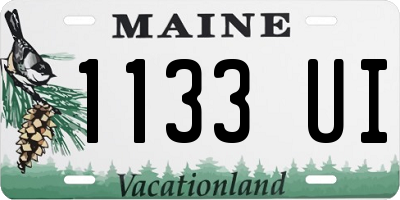 ME license plate 1133UI