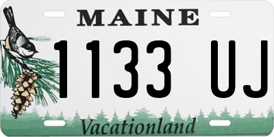 ME license plate 1133UJ