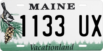 ME license plate 1133UX