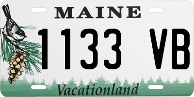 ME license plate 1133VB