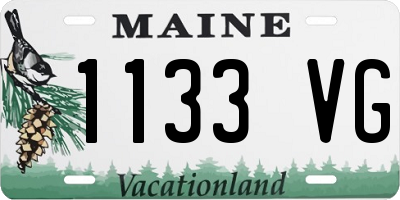 ME license plate 1133VG