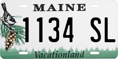 ME license plate 1134SL