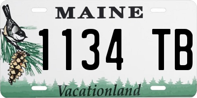 ME license plate 1134TB