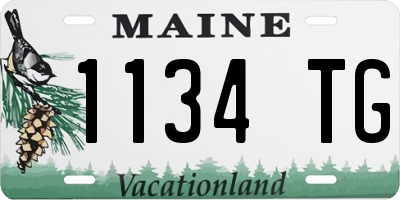 ME license plate 1134TG