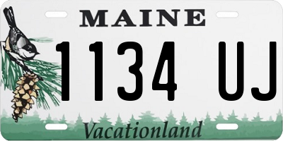ME license plate 1134UJ