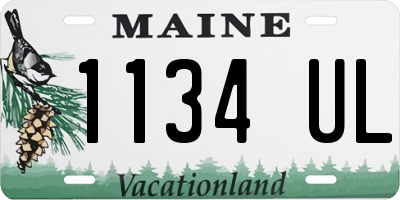ME license plate 1134UL