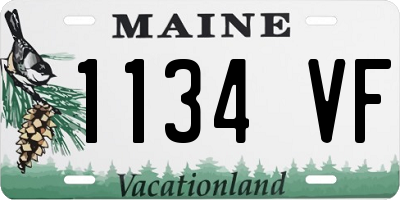 ME license plate 1134VF