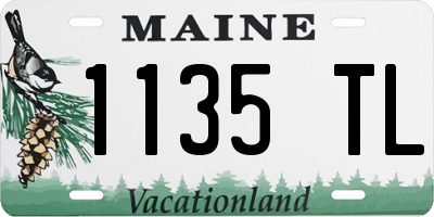 ME license plate 1135TL