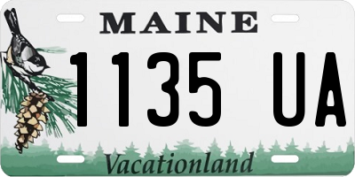 ME license plate 1135UA