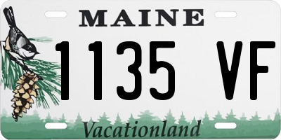 ME license plate 1135VF