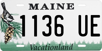ME license plate 1136UE