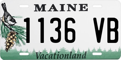 ME license plate 1136VB