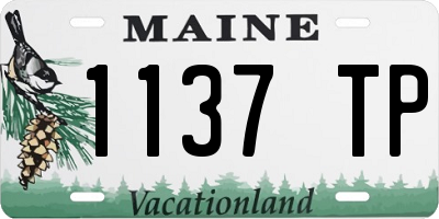 ME license plate 1137TP